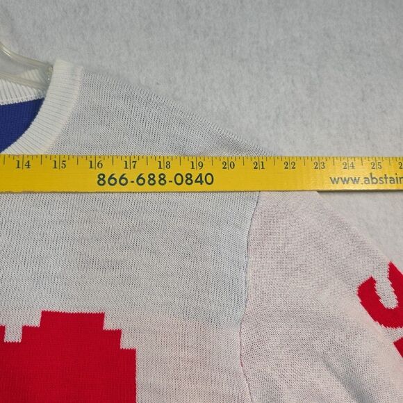 Pabst Blue Ribbon Beer Sweater Pullover Men's Oversized Medium I Love Pabst Xmas - Picture 8 of 10